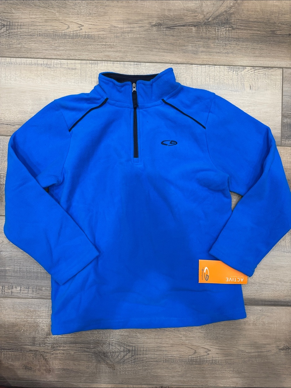 Champion Fleece Bright Blue Kids' Quarter-Zip Pullover